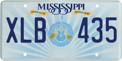 MS license plate XLB435