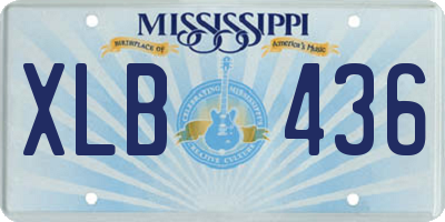 MS license plate XLB436