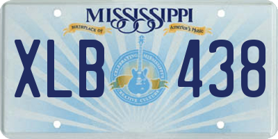 MS license plate XLB438