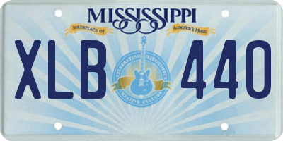 MS license plate XLB440