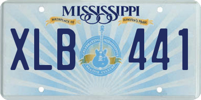 MS license plate XLB441
