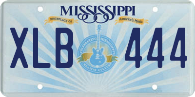 MS license plate XLB444