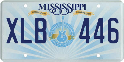 MS license plate XLB446