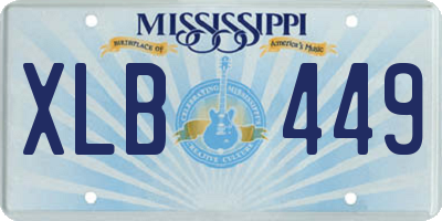 MS license plate XLB449