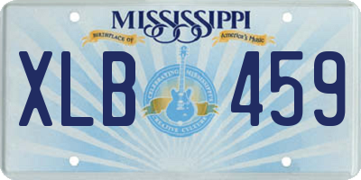 MS license plate XLB459