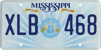MS license plate XLB468
