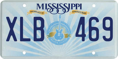 MS license plate XLB469