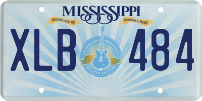 MS license plate XLB484