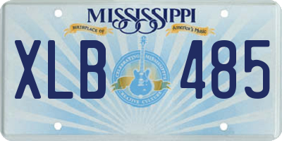 MS license plate XLB485