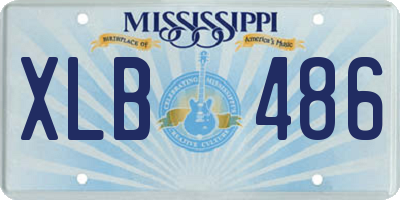 MS license plate XLB486