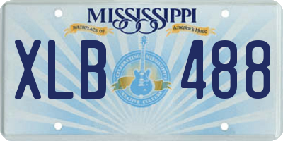MS license plate XLB488