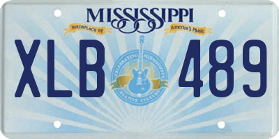 MS license plate XLB489