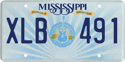 MS license plate XLB491