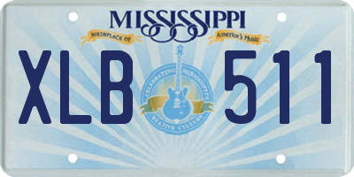 MS license plate XLB511