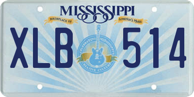 MS license plate XLB514