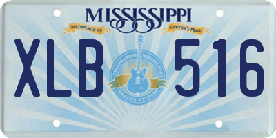 MS license plate XLB516