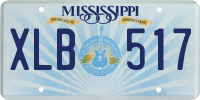 MS license plate XLB517