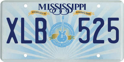 MS license plate XLB525