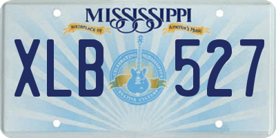 MS license plate XLB527