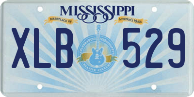 MS license plate XLB529