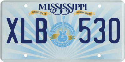 MS license plate XLB530
