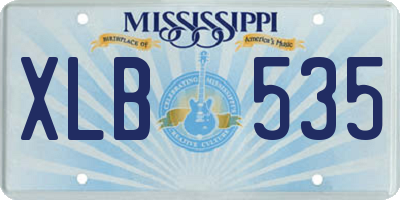 MS license plate XLB535