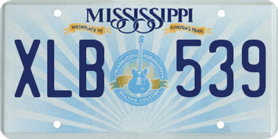 MS license plate XLB539