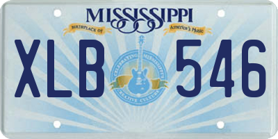 MS license plate XLB546