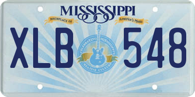 MS license plate XLB548