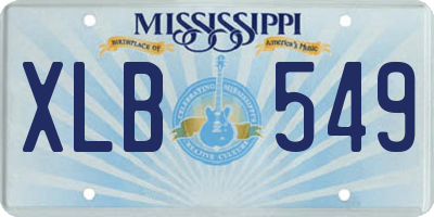MS license plate XLB549
