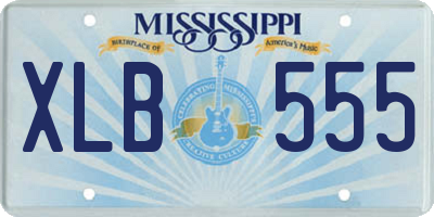 MS license plate XLB555