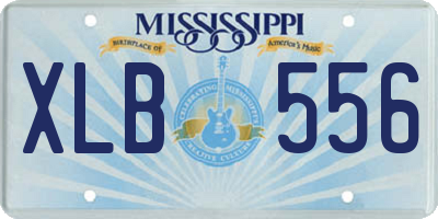 MS license plate XLB556