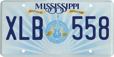 MS license plate XLB558