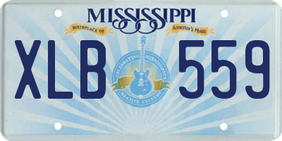 MS license plate XLB559