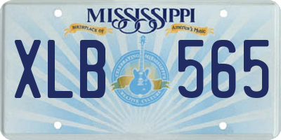 MS license plate XLB565