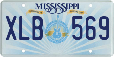 MS license plate XLB569