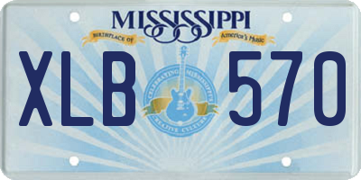 MS license plate XLB570