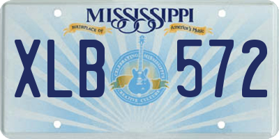 MS license plate XLB572