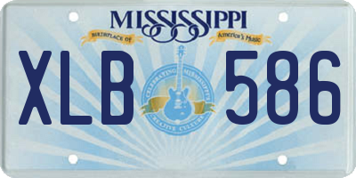 MS license plate XLB586