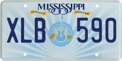 MS license plate XLB590