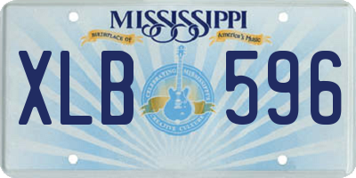 MS license plate XLB596