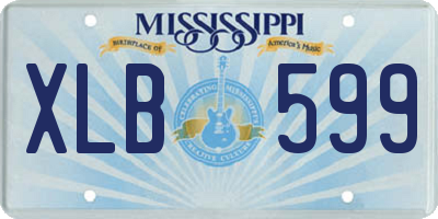 MS license plate XLB599