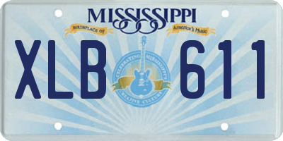MS license plate XLB611