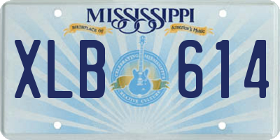 MS license plate XLB614