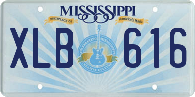 MS license plate XLB616