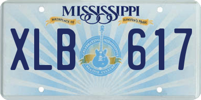 MS license plate XLB617
