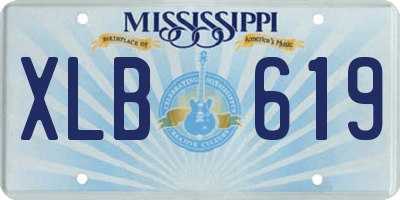 MS license plate XLB619