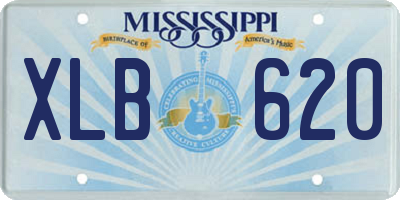 MS license plate XLB620