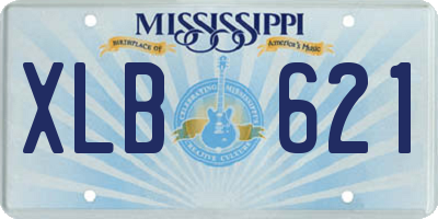 MS license plate XLB621