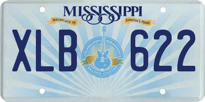 MS license plate XLB622